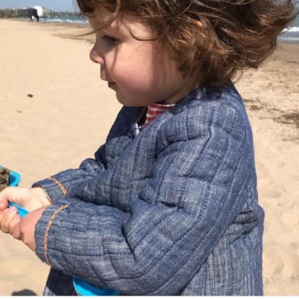 Maison Frida Baby jacket denim - Picture 2 of 5
